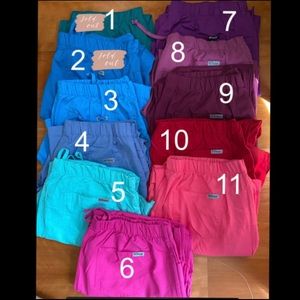 COLOR 11 Greys anatomy scrub pants